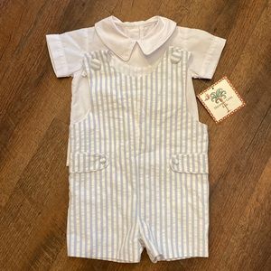 Classic little boy romper- two piece! NWT